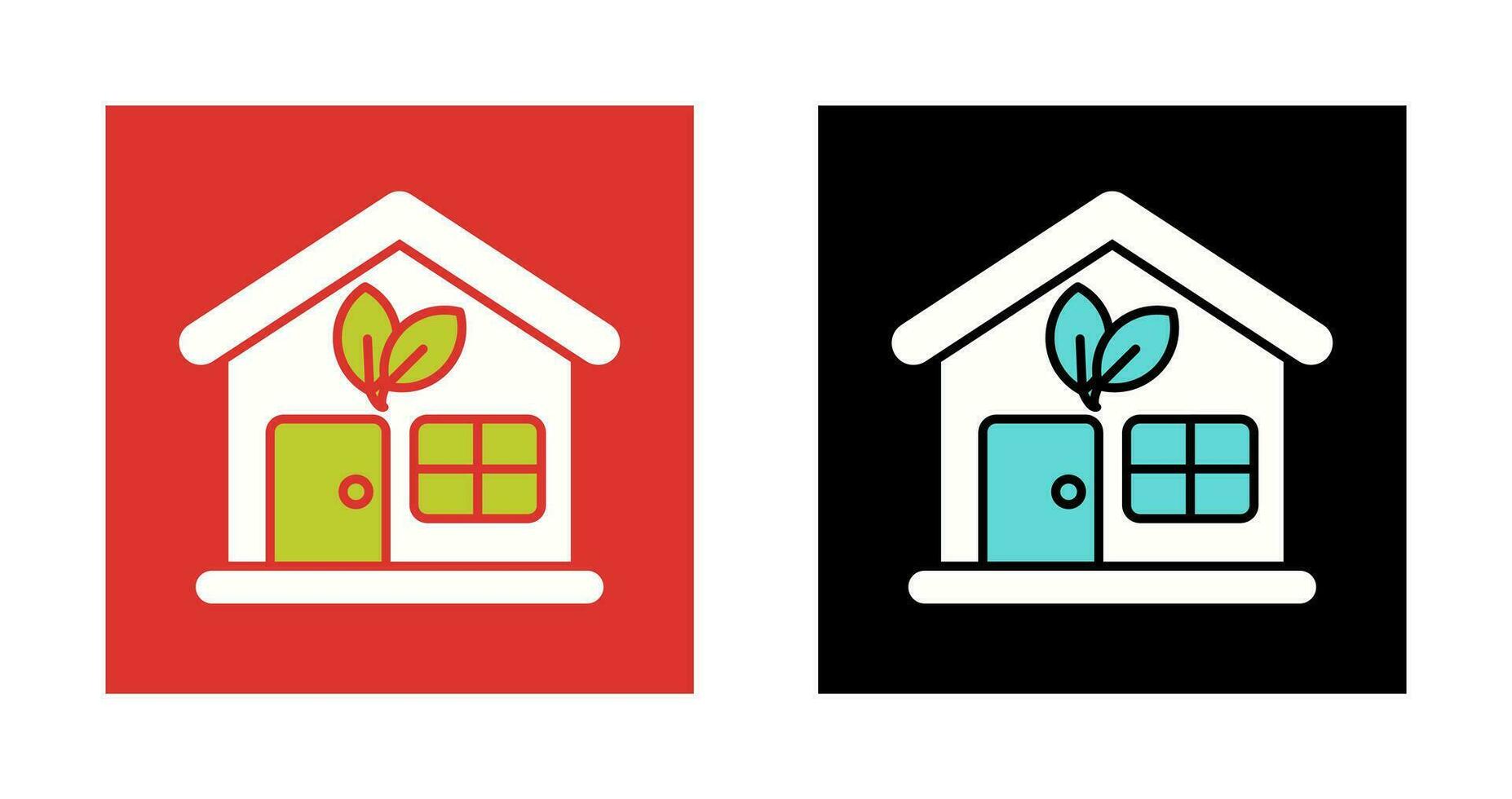 Eco House Vector Icon