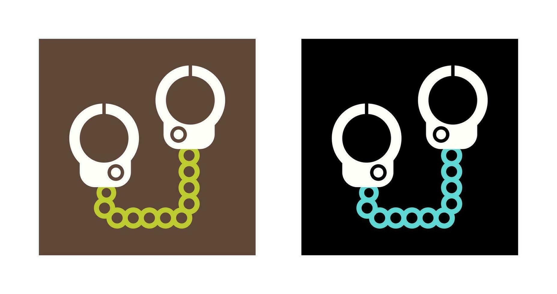 Police Handcuffs Vector Icon