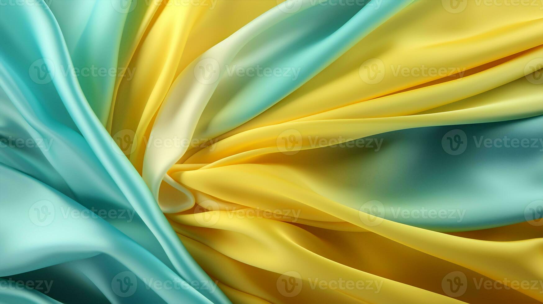abstract background with wavy folds of silk fabric photo