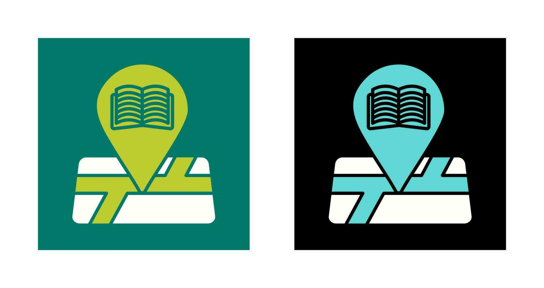 Library Location Vector Icon
