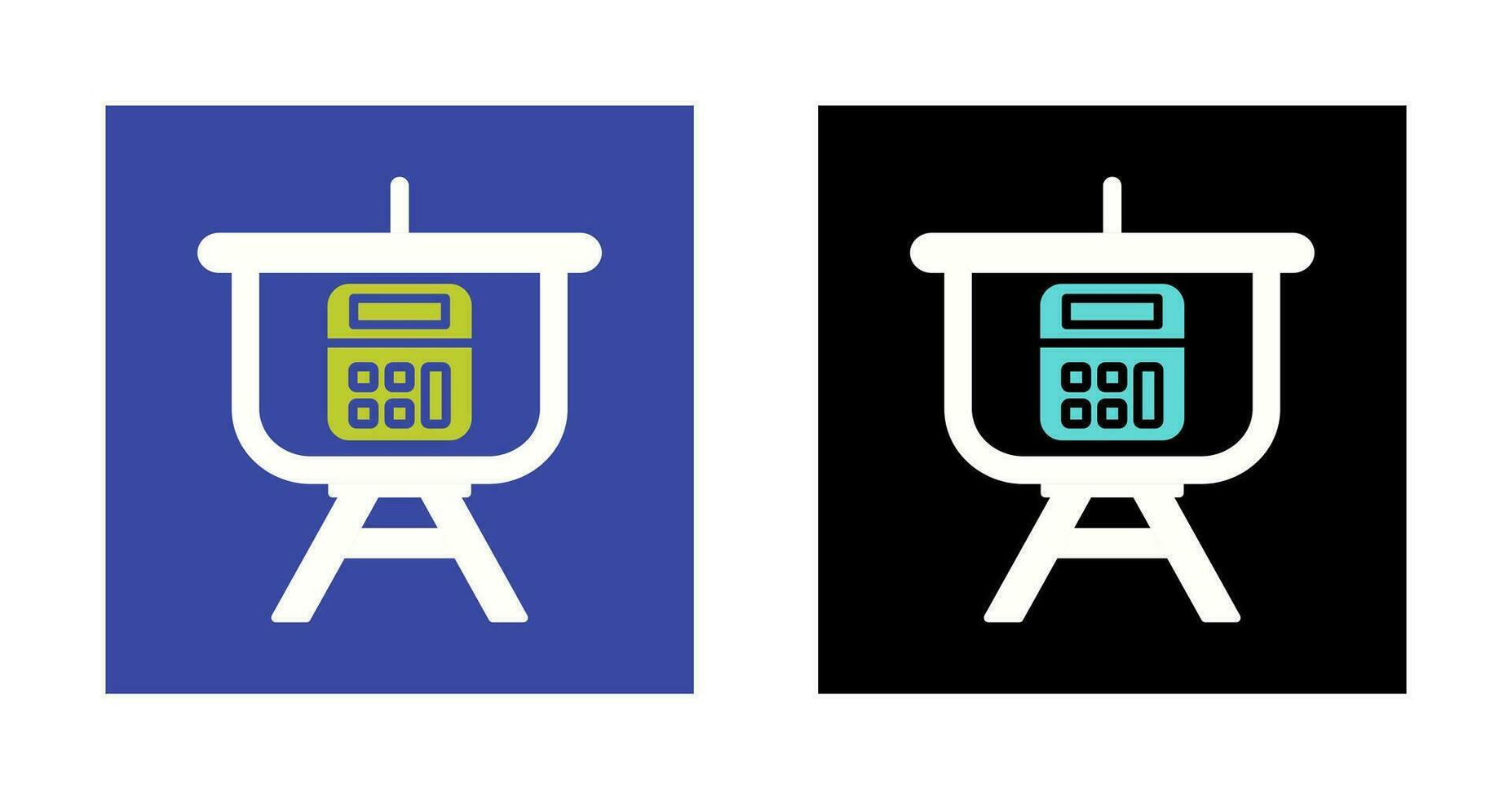 Calculation Presentation Vector Icon