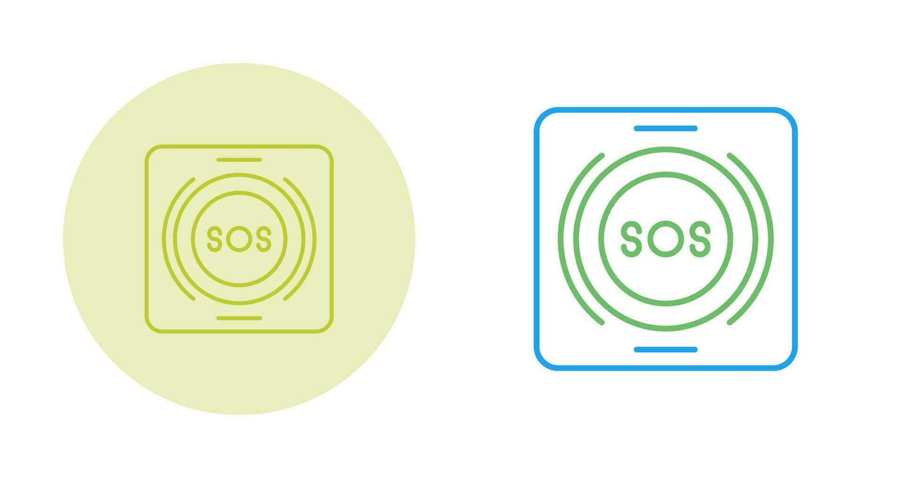 Emergency Button Vector Icon