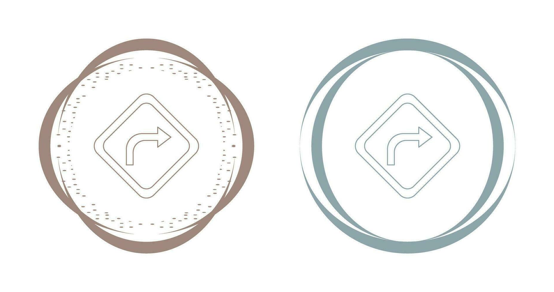 Right Turn Vector Icon