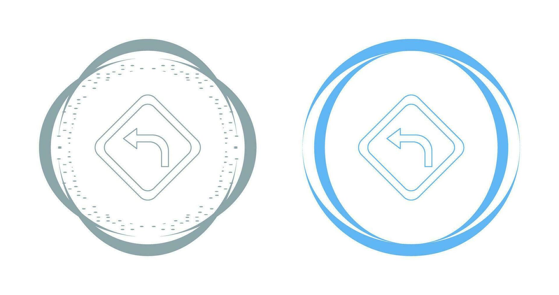 Left Turn Vector Icon