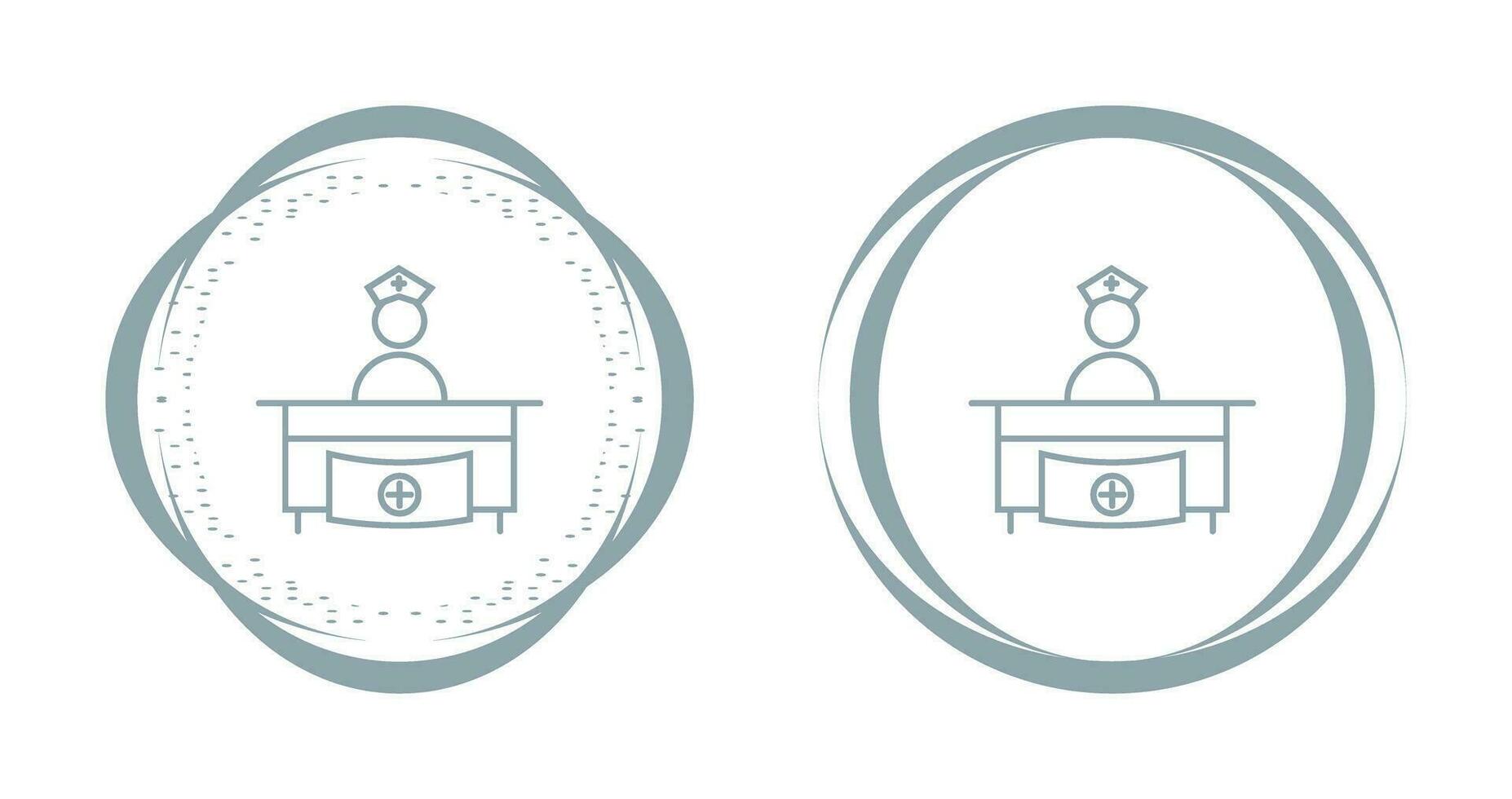 Hospital Reception Vector Icon