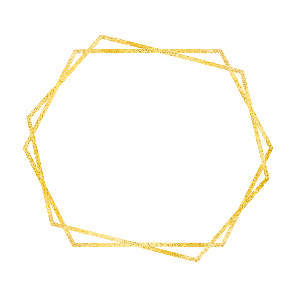 geometrico oro luccichio lusso nozze telaio per invito png