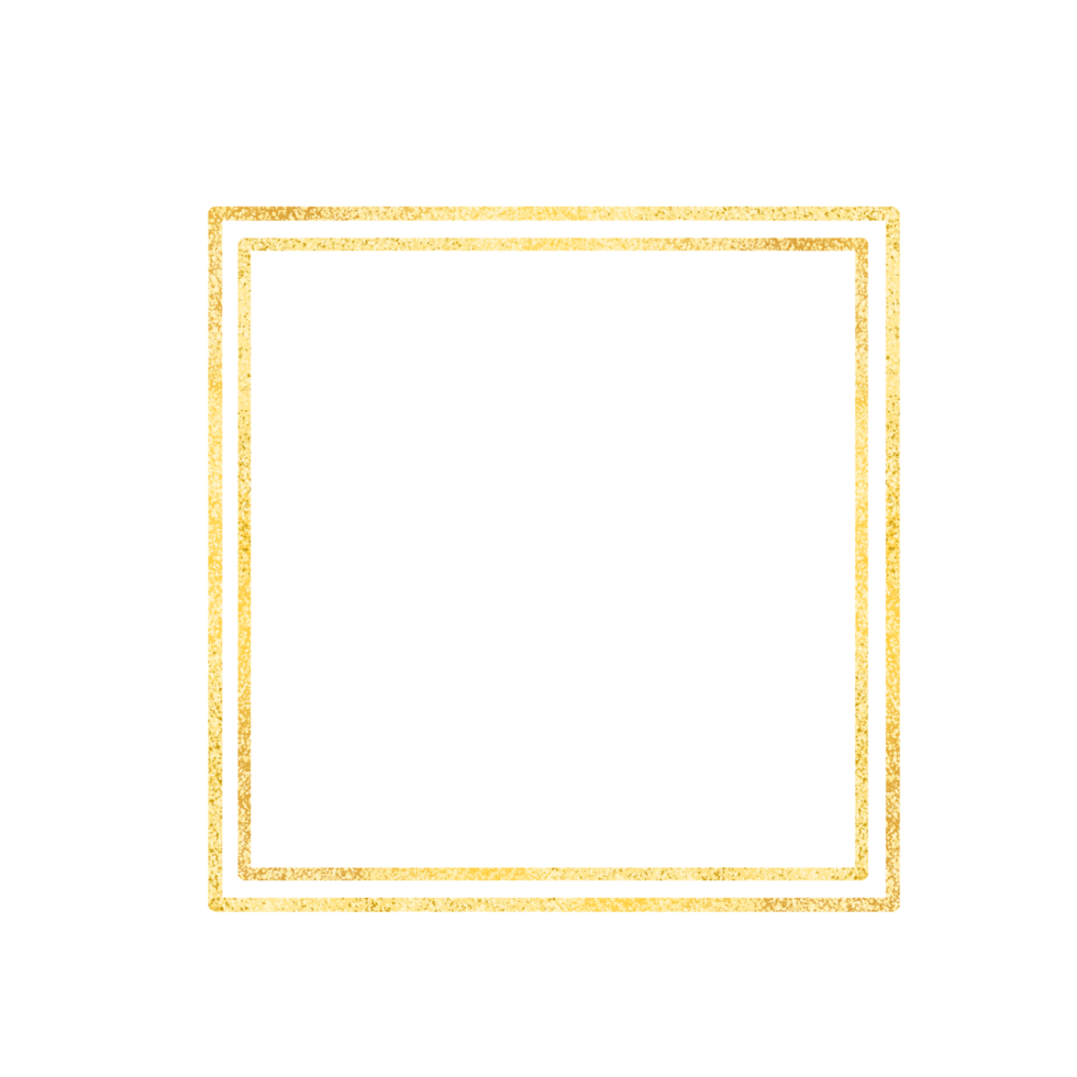 Geometric gold glitter luxury wedding frame for invitation png