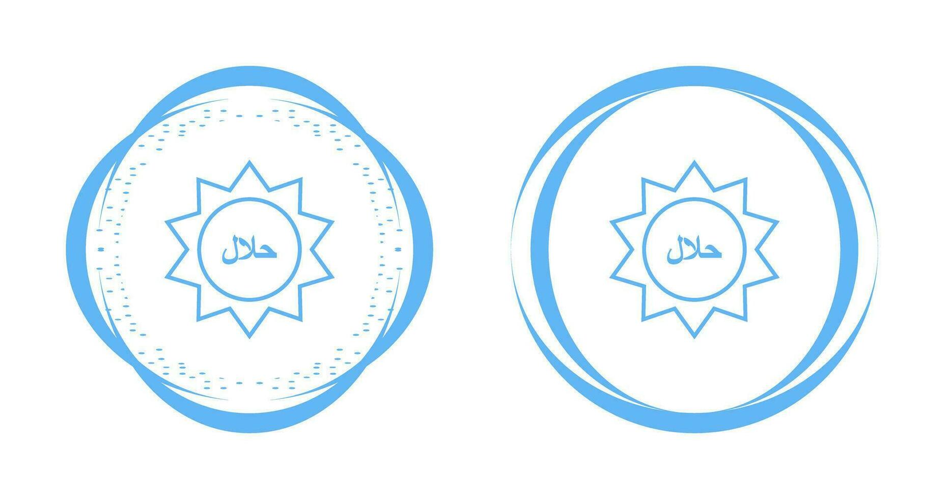 Halal Sticker Vector Icon