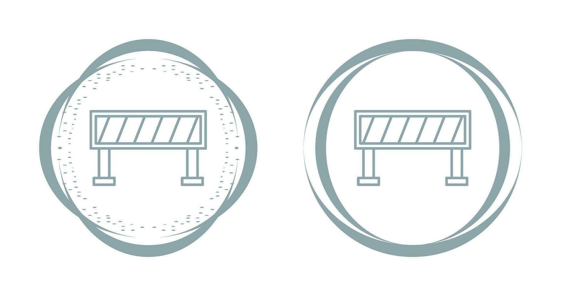 Road Barrier Vector Icon