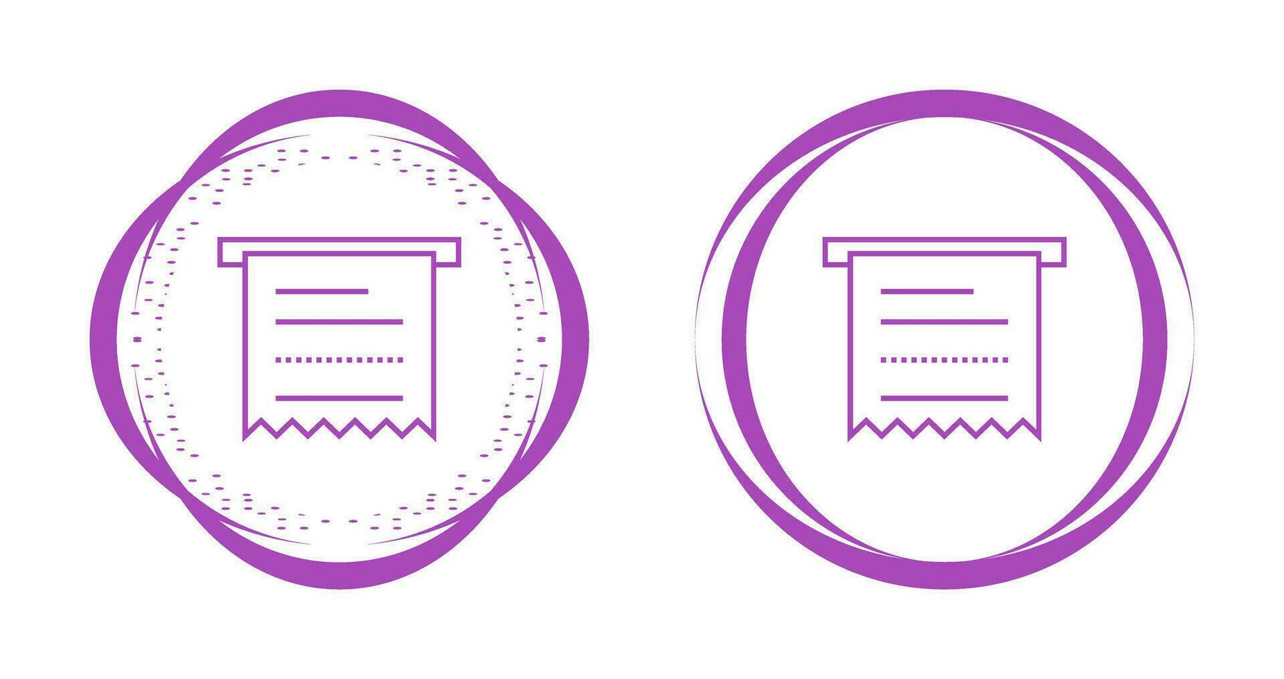 Atm Receipt Vector Icon