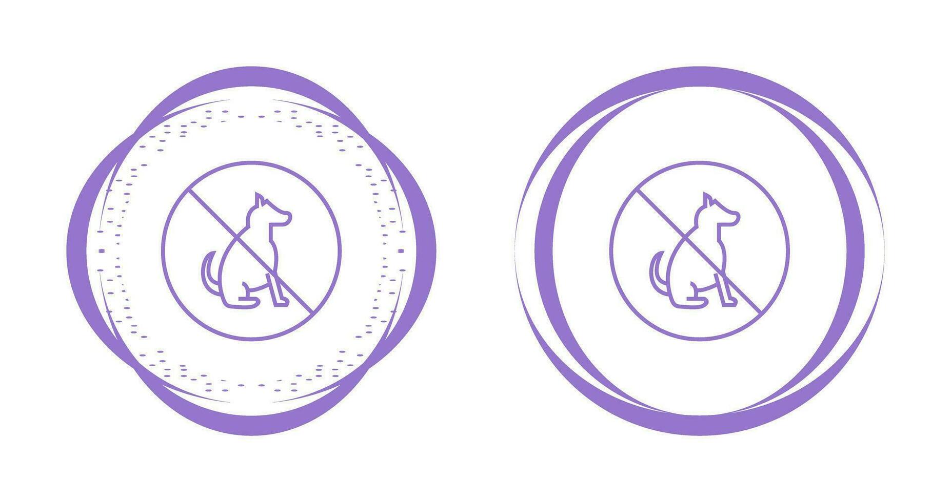 No Pet SIgn Vector Icon