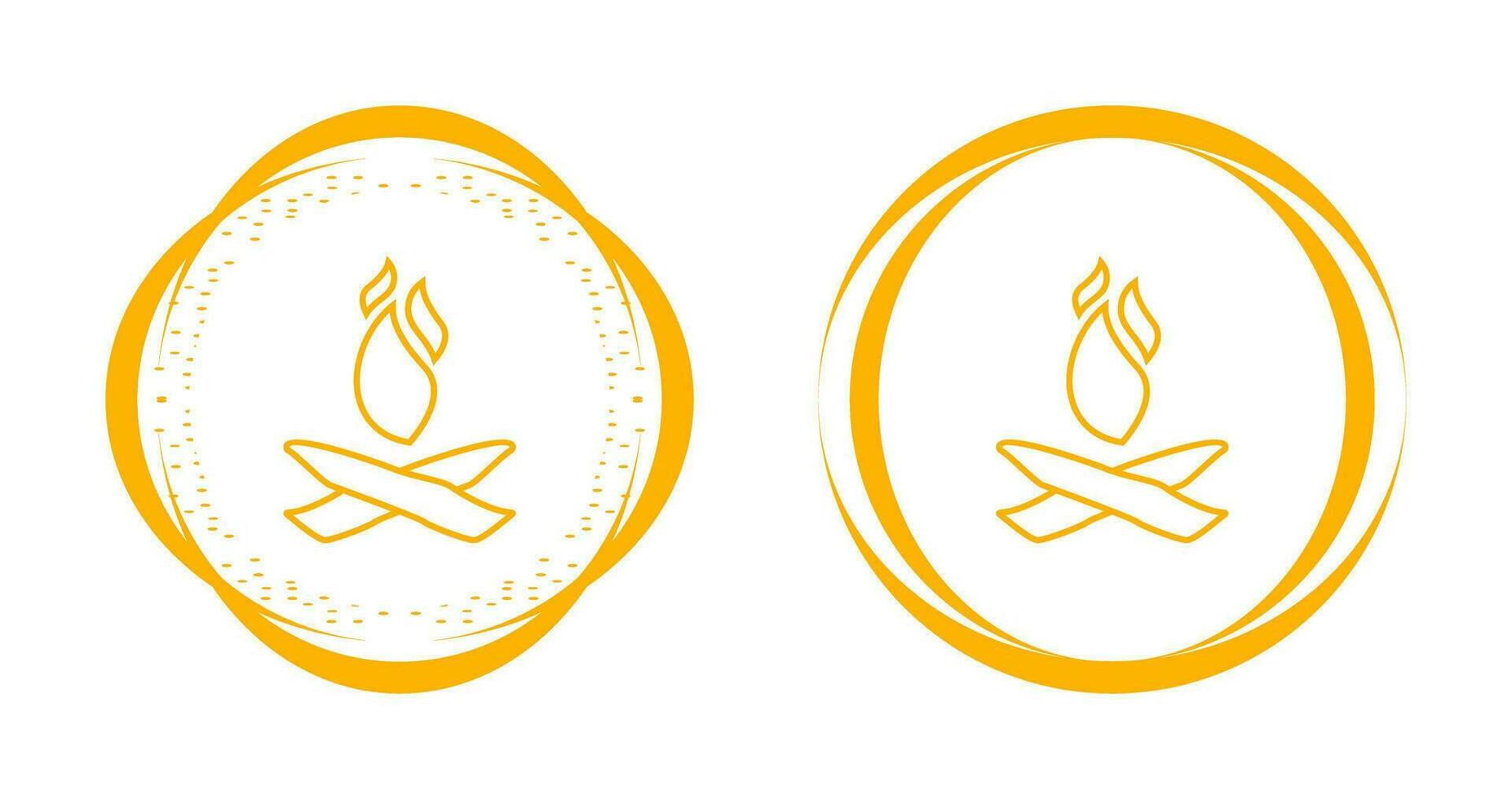 Camp Fire Vector Icon