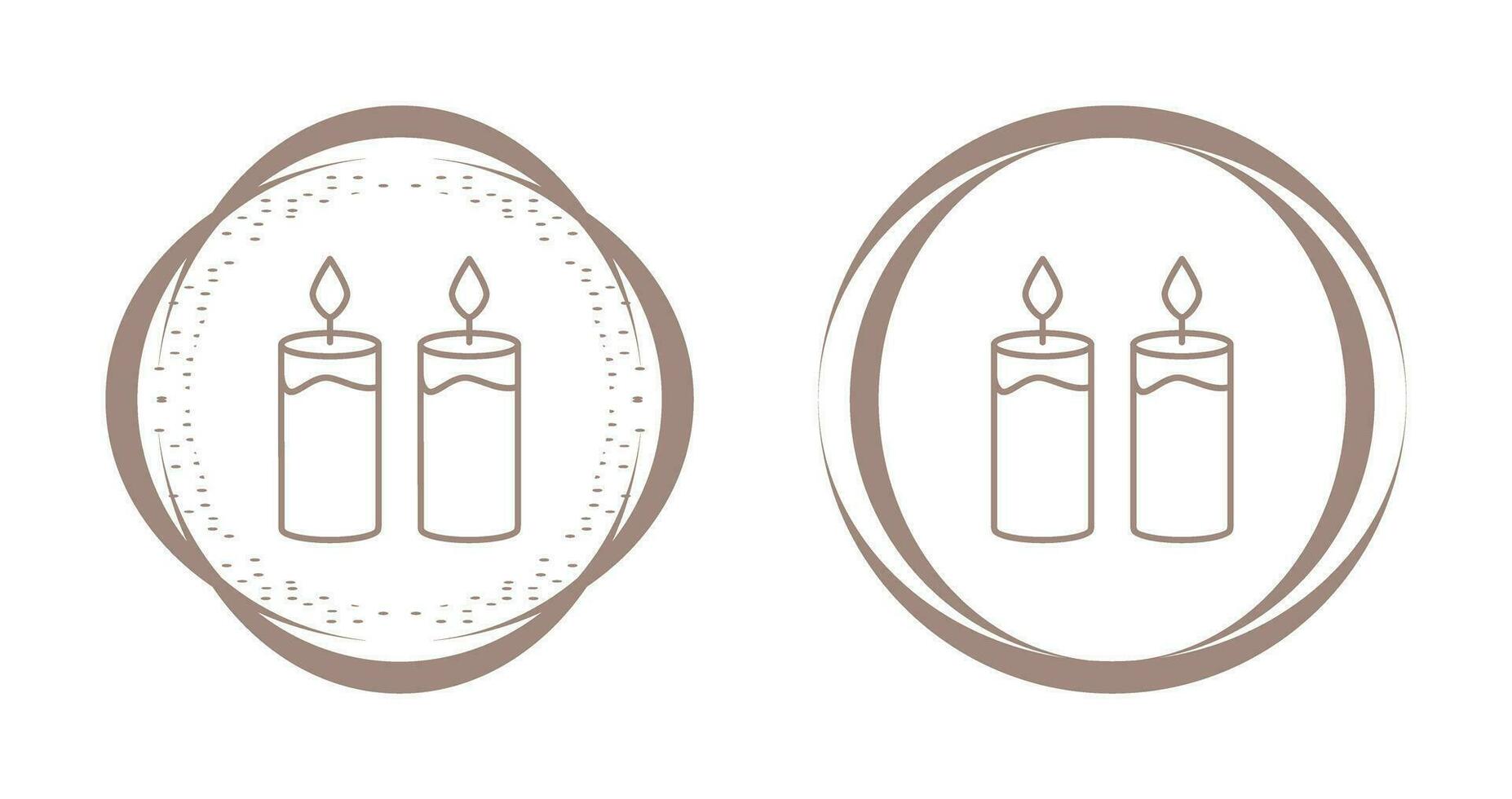 Two Candles Vector Icon