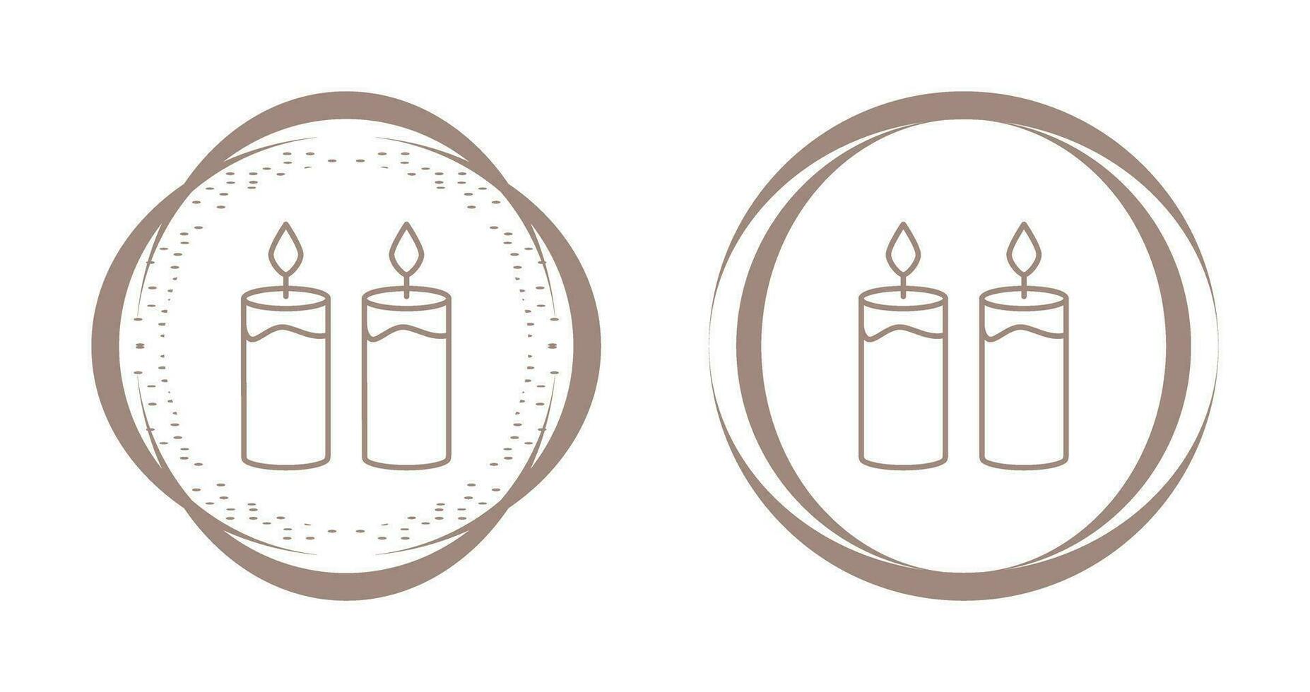 icono de vector de dos velas