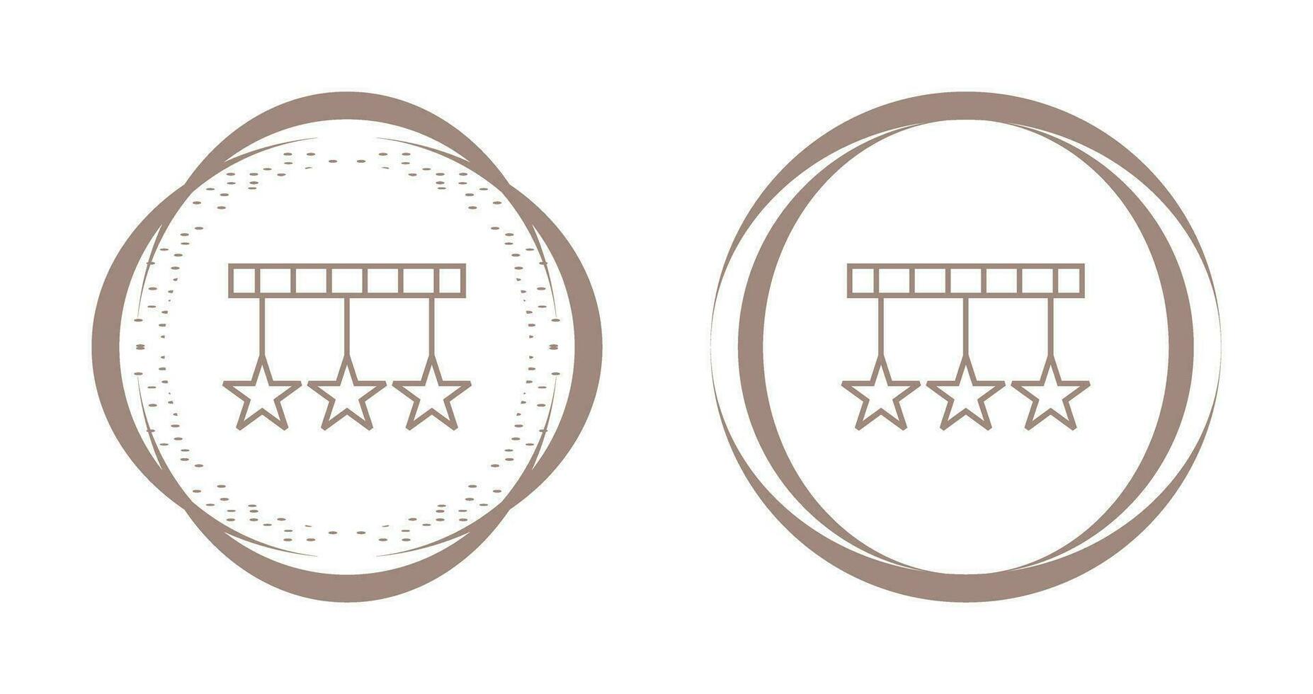 Hanging Stars Vector Icon