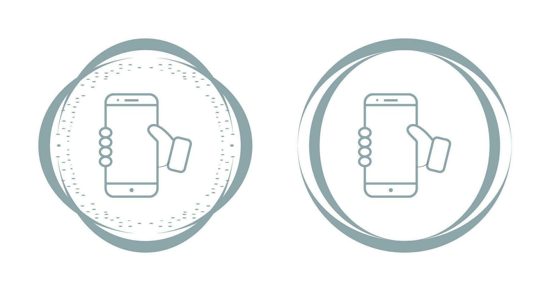 Holding Smartphone Vector Icon