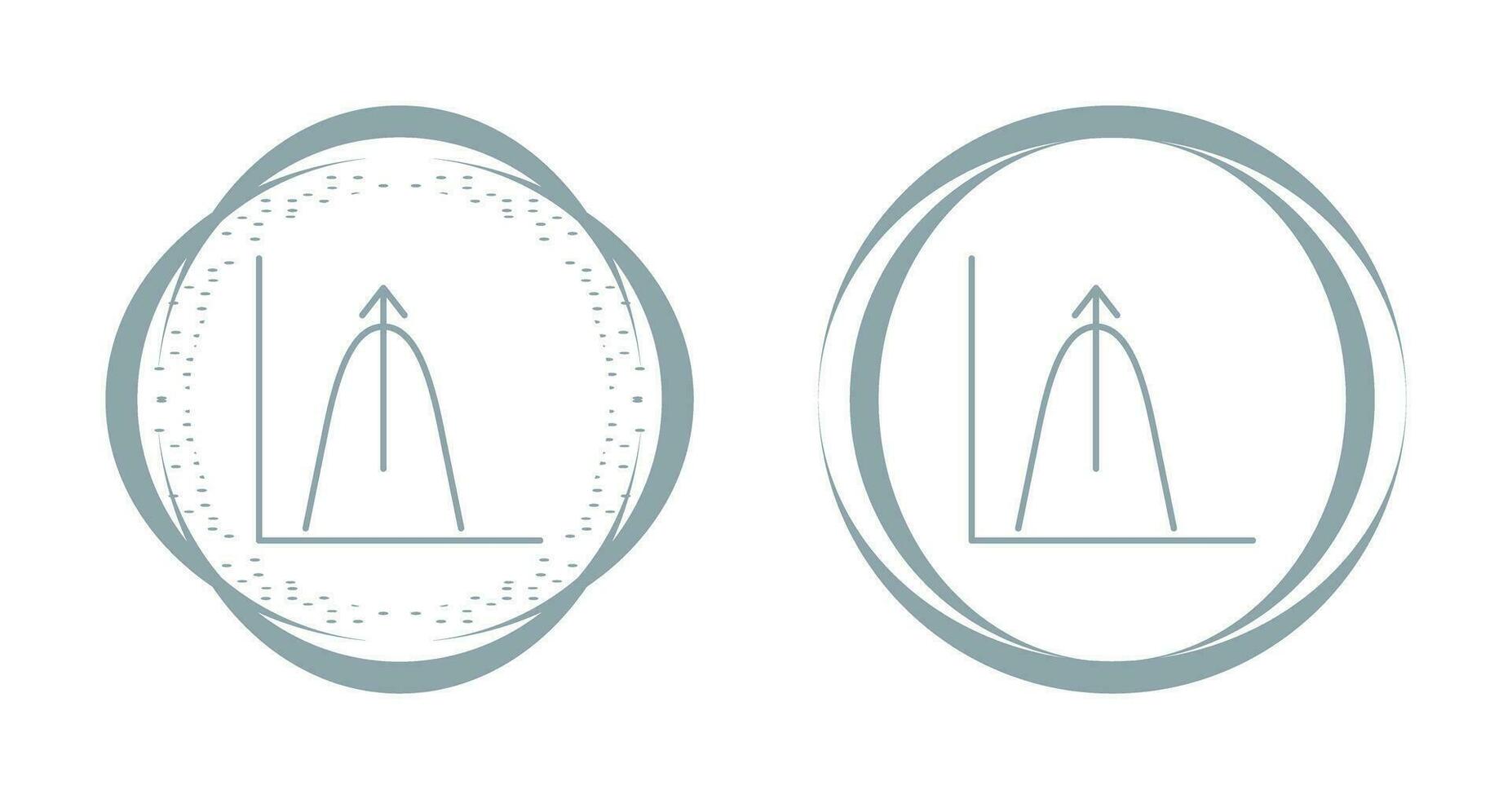 Bell Shaped Graph Vector Icon