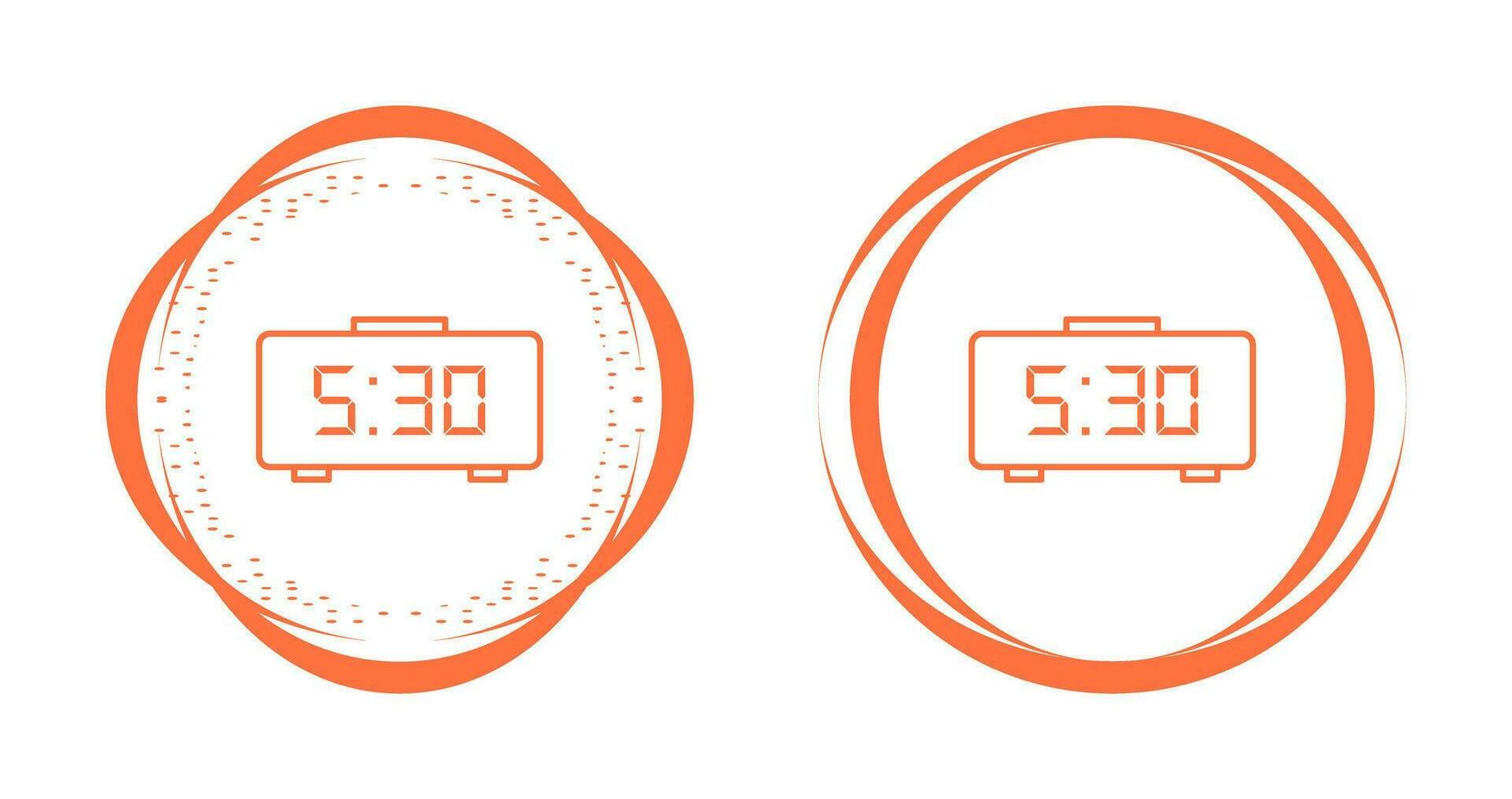 Digital Clock Vector Icon