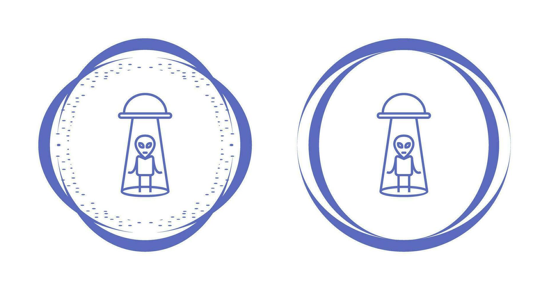 Alien Abduction Vector Icon