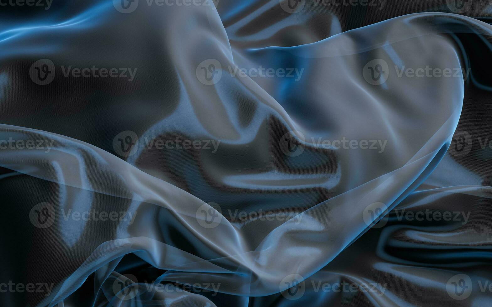 Smooth wave cloth background, 3d rendering. photo