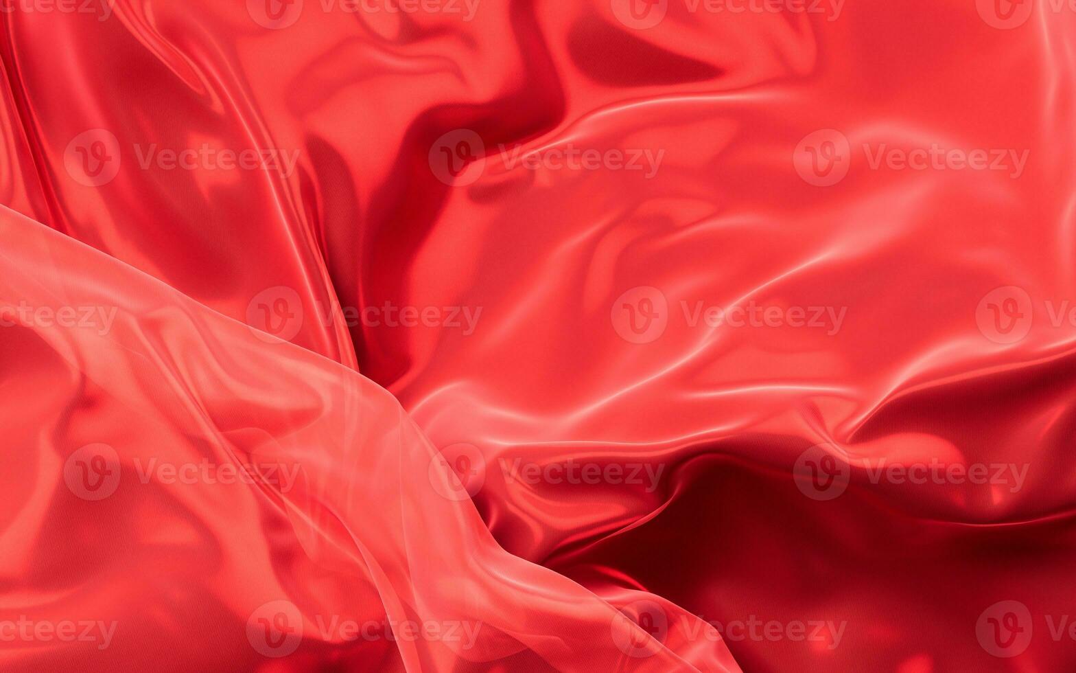 Smooth wave cloth background, 3d rendering. photo