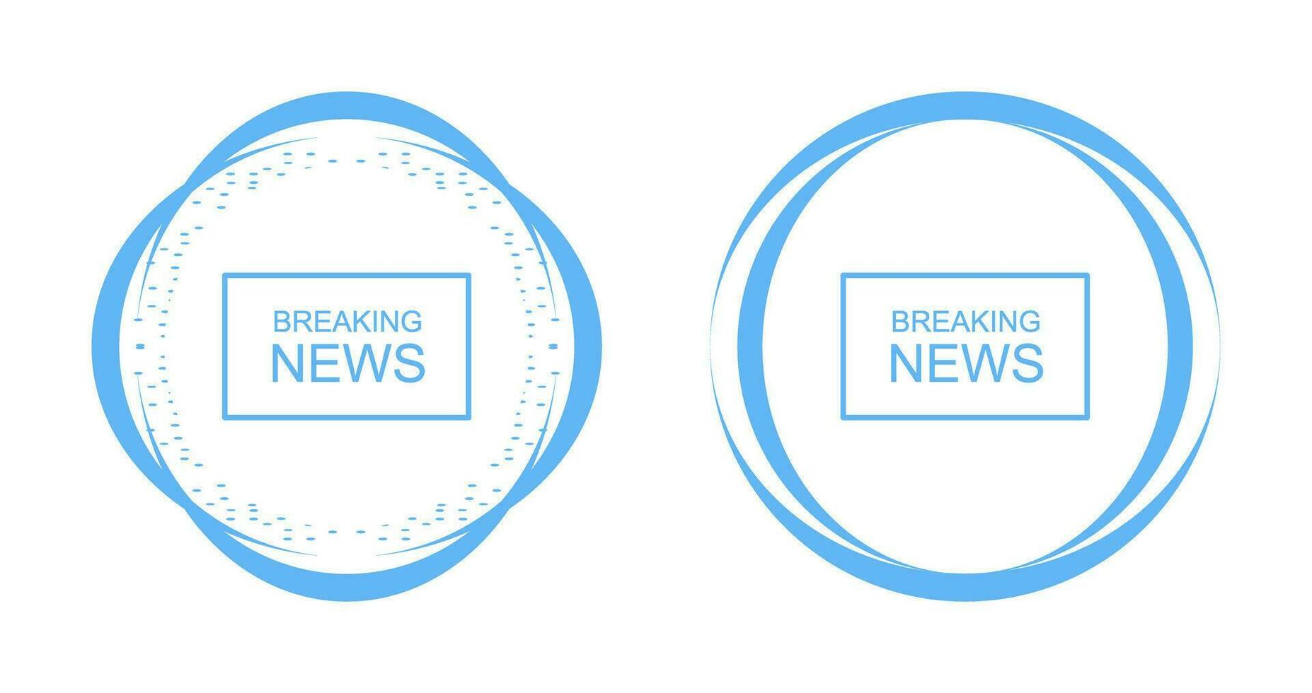 Breaking News on TV Vector Icon