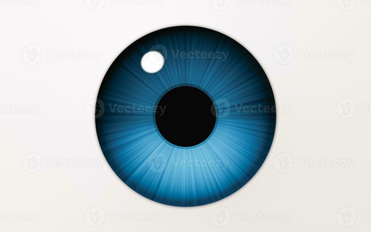 Eyeball and pupil, 3d rendering. photo