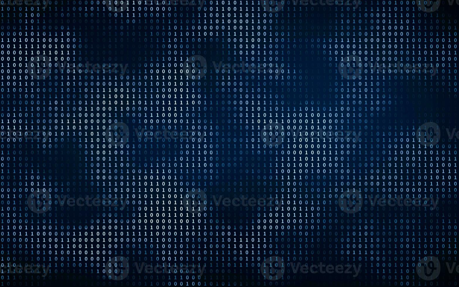 Binary numbers with cyberspace, 3d rendering. photo