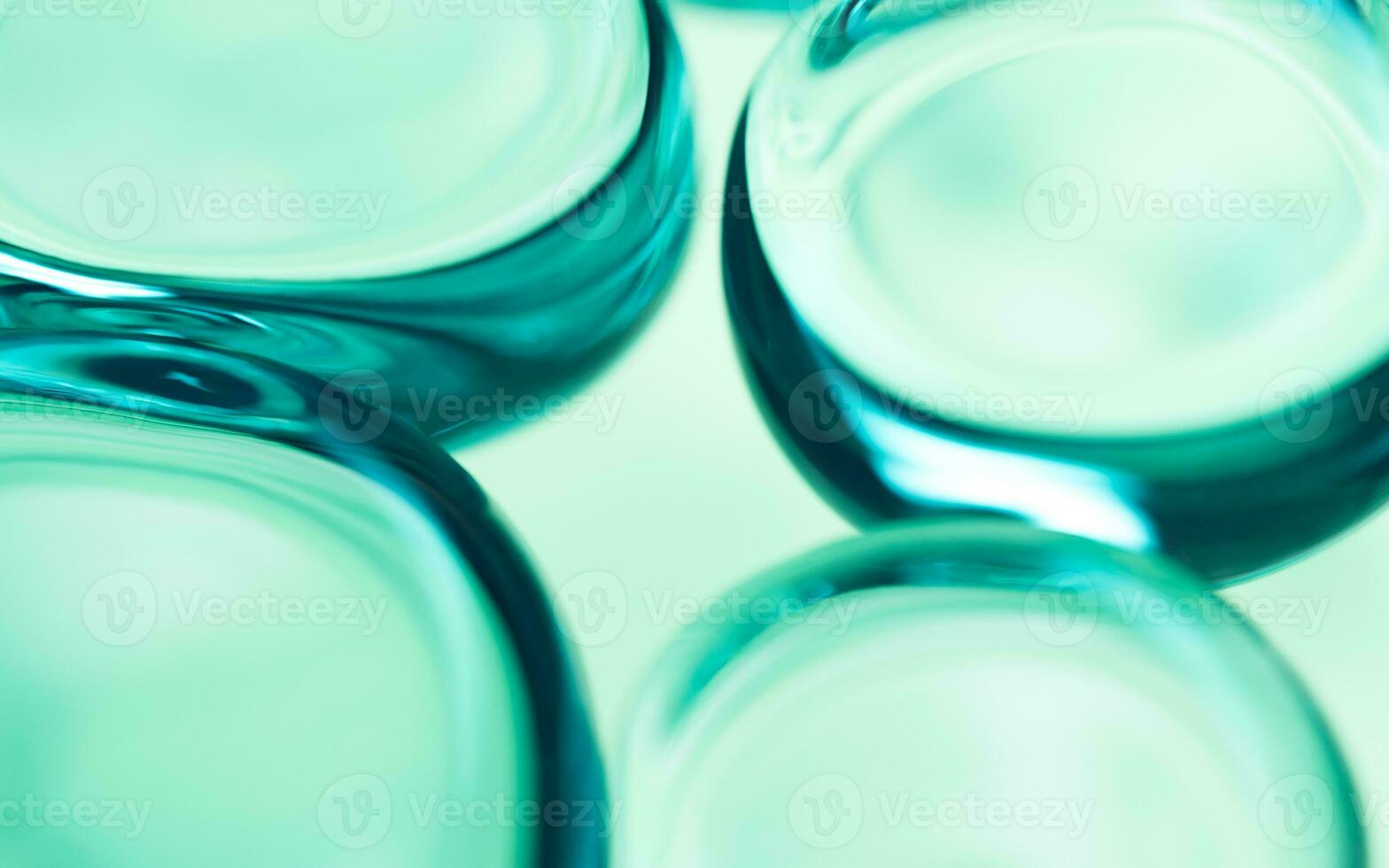 Transparent glass bubbles background, 3d rendering. photo