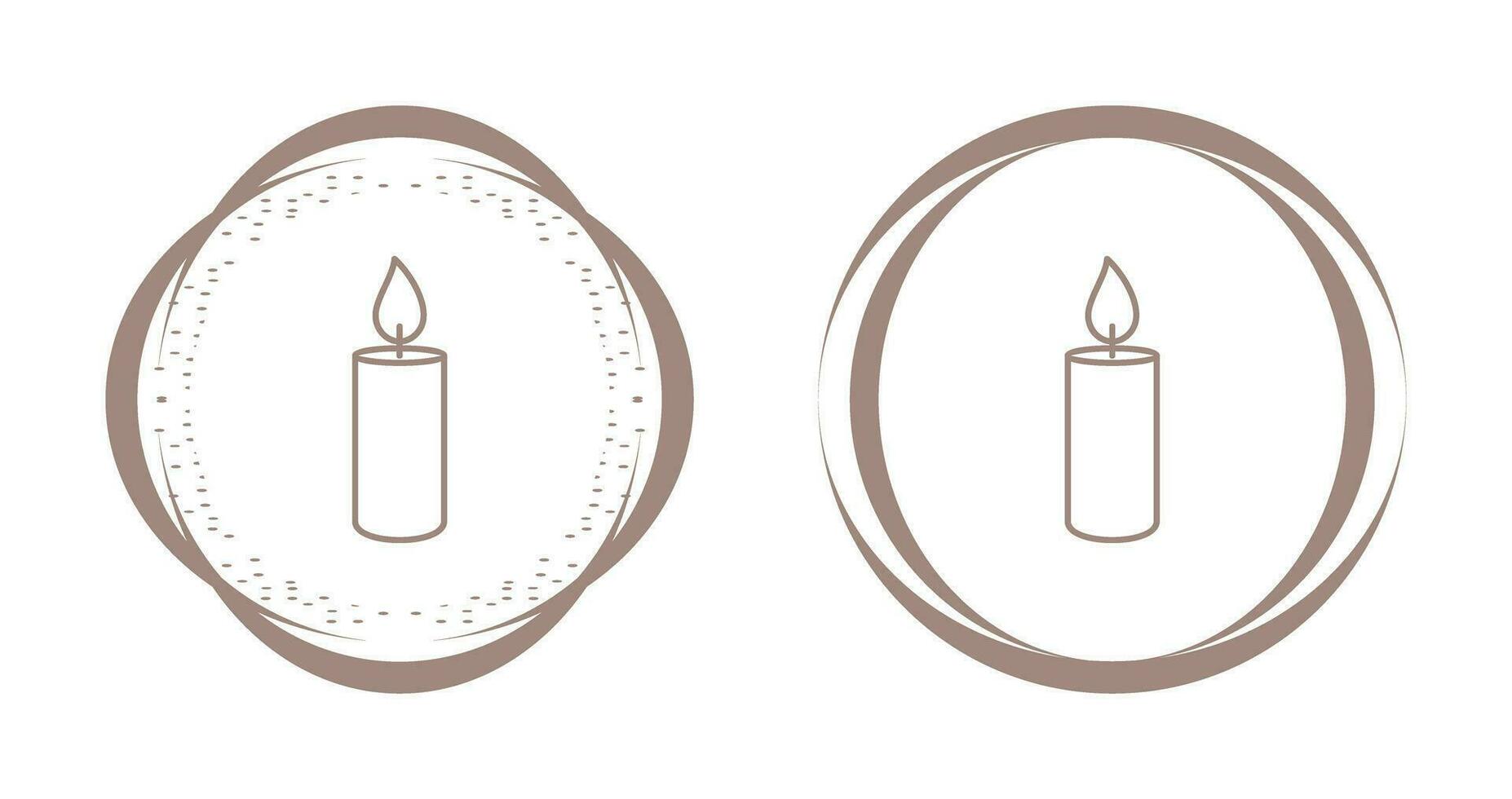 Lit Candle Vector Icon