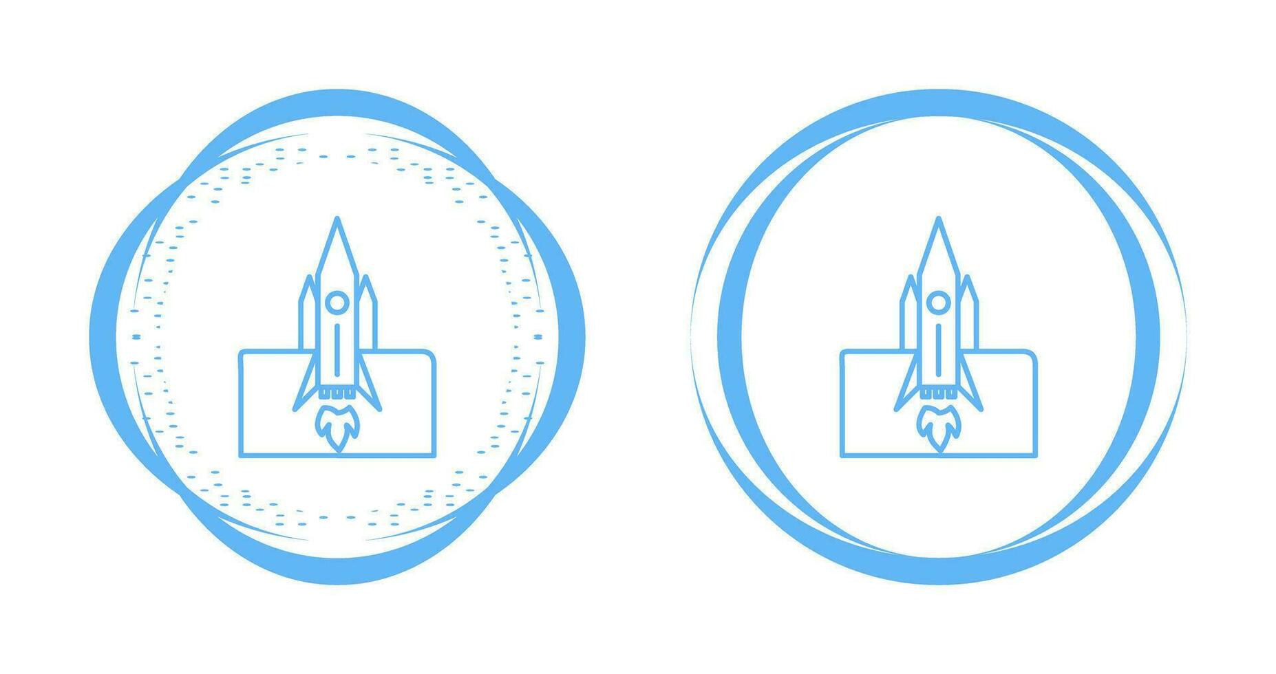 Rocket Launched Vector Icon
