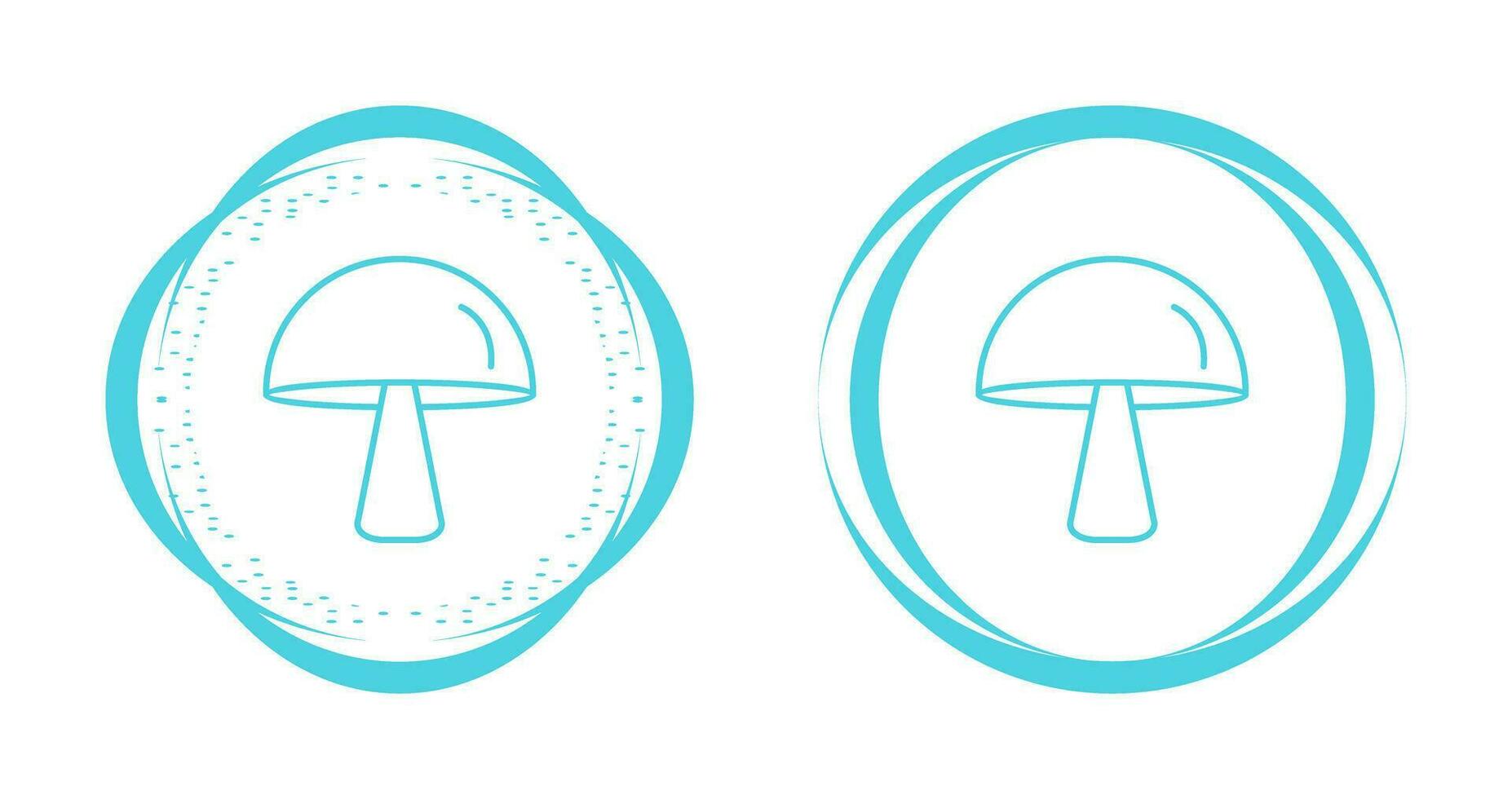 Single Mushroom Vector Icon