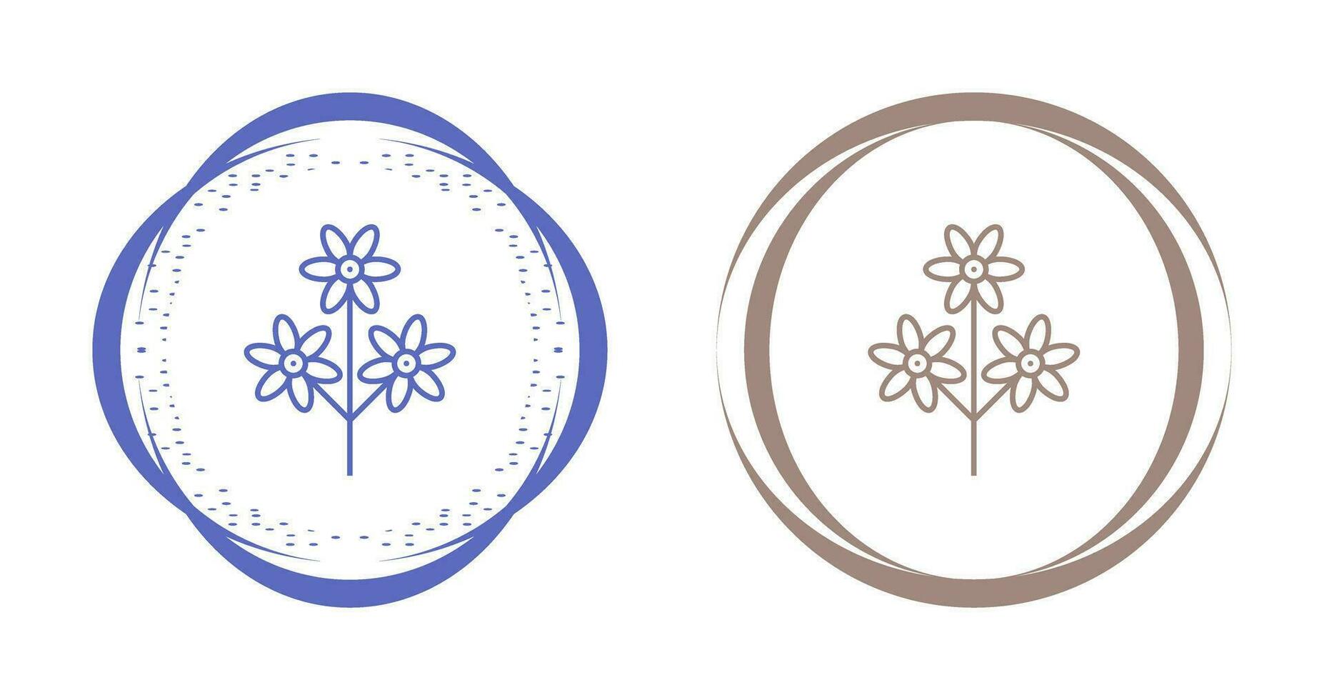 Flower Branch Vector Icon