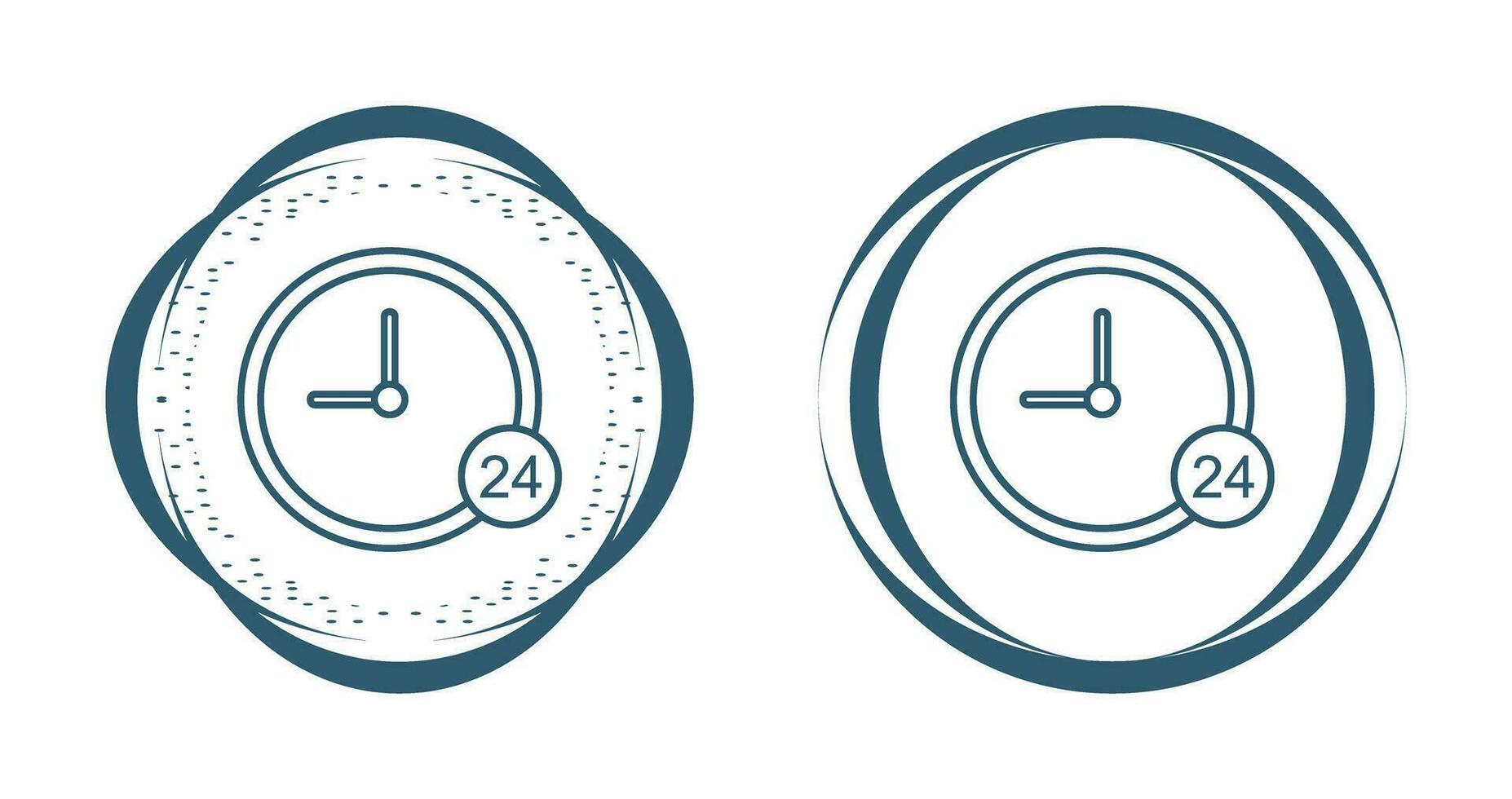24 Hour Service Vector Icon