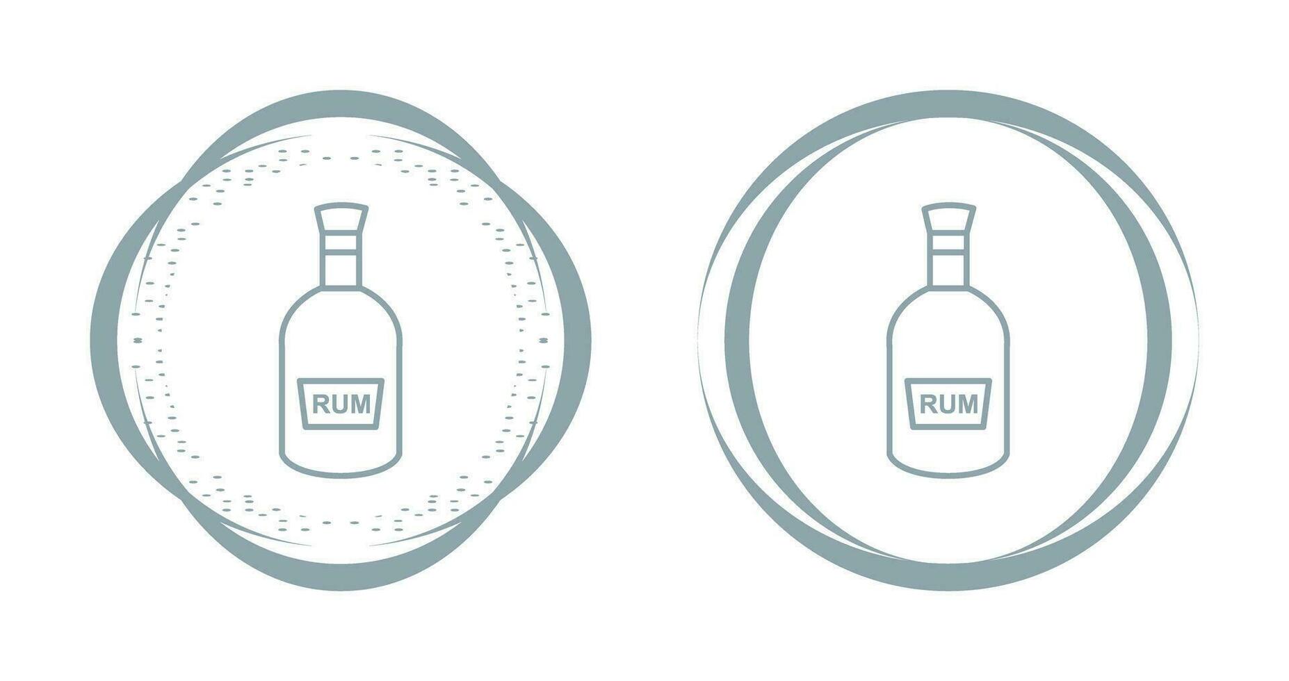 Bottle of Rum Vector Icon