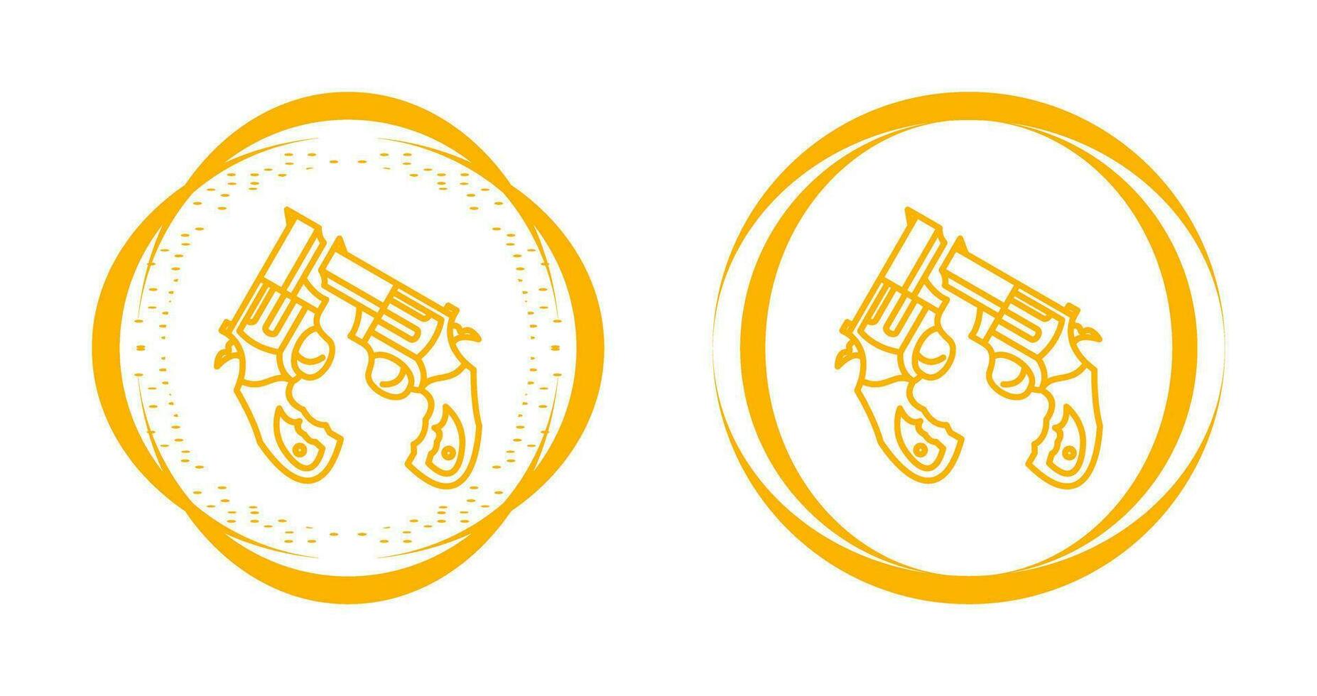 Two Guns Vector Icon
