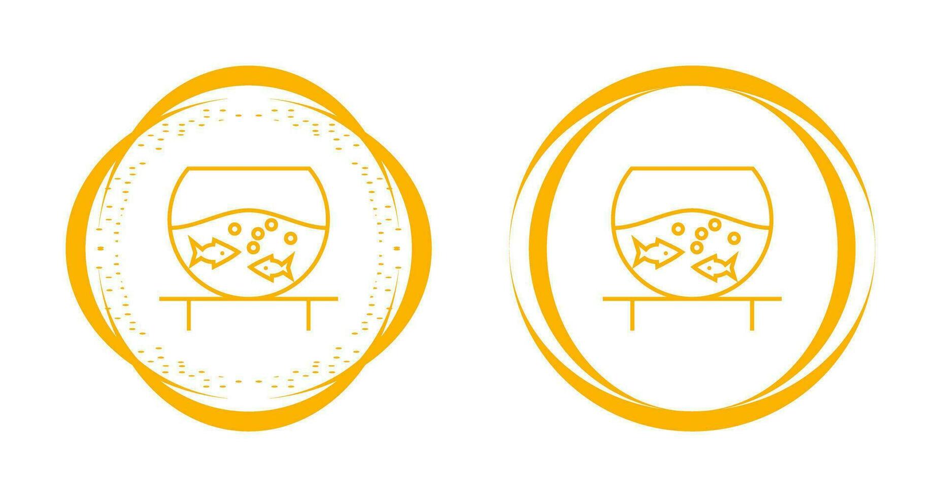 Fish Bowl Vector Icon