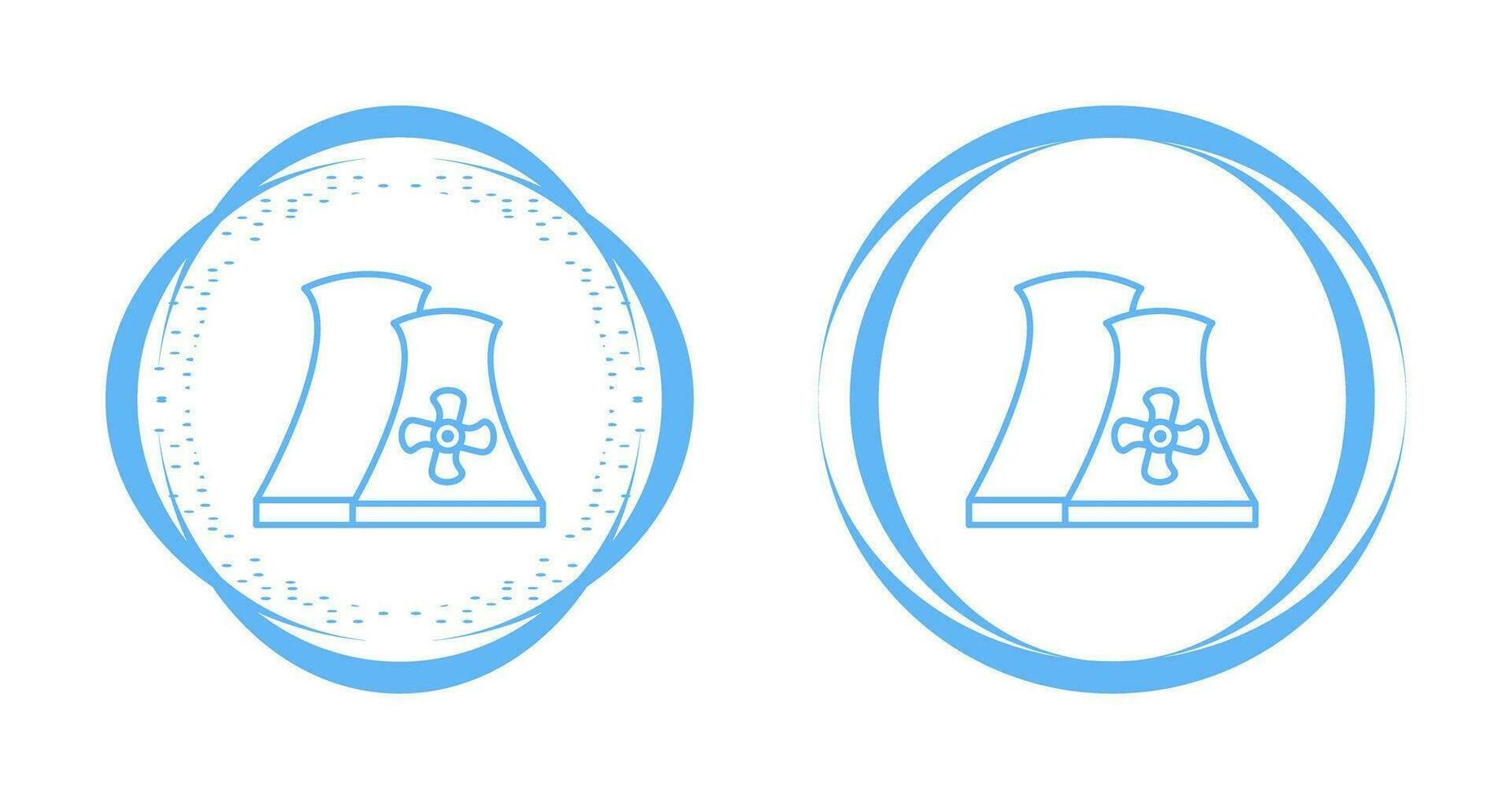 Nuclear Plant Vector Icon