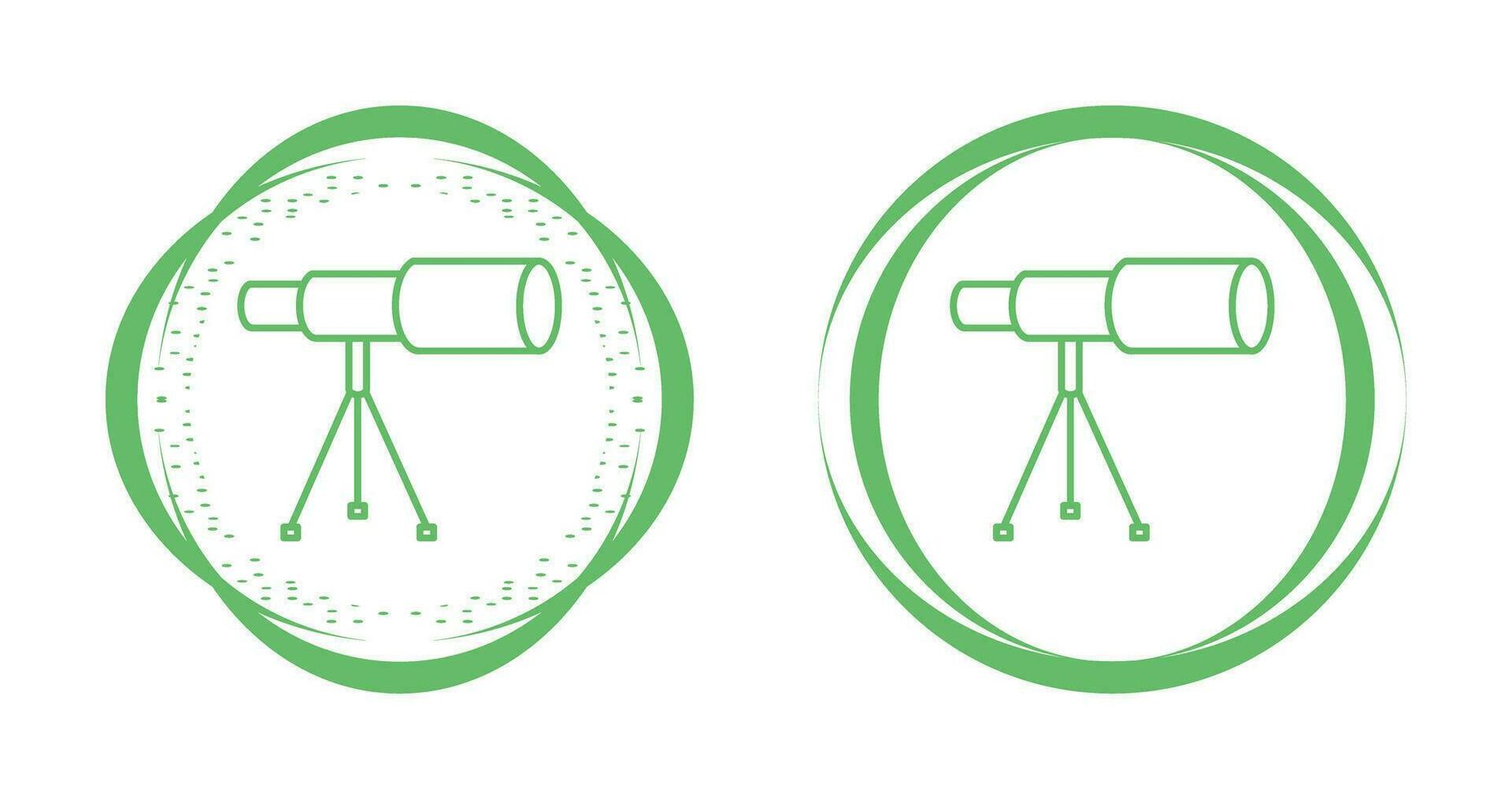 Telescope on Stand Vector Icon
