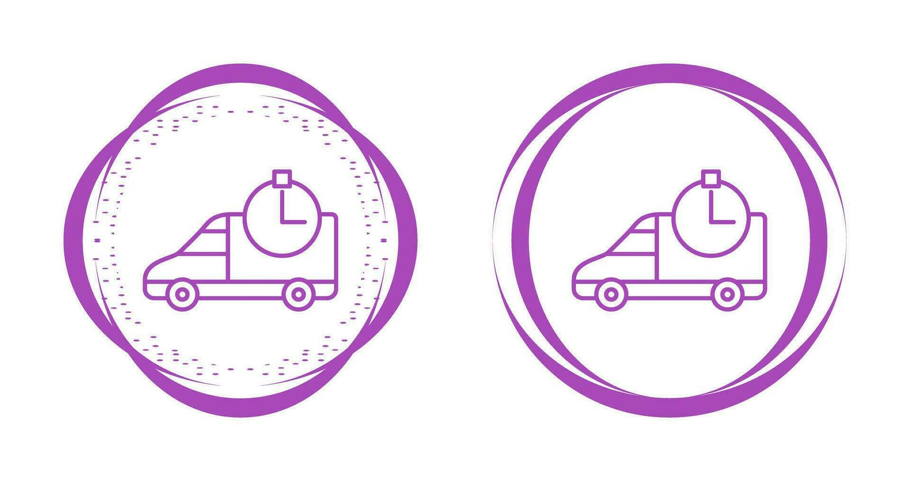 Time Based Delivery Vector Icon