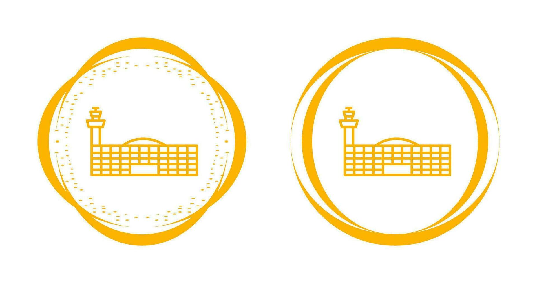 Airport Building Vector Icon