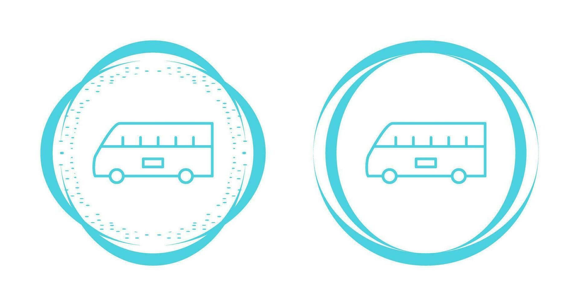 Bus on Airport Vector Icon