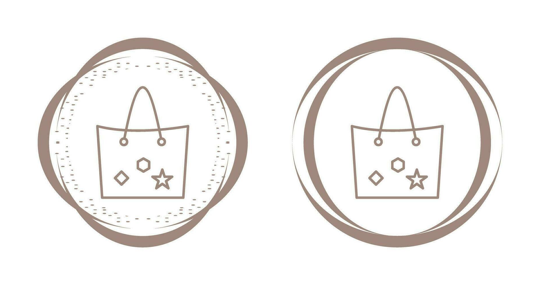 Bag with Tags Vector Icon