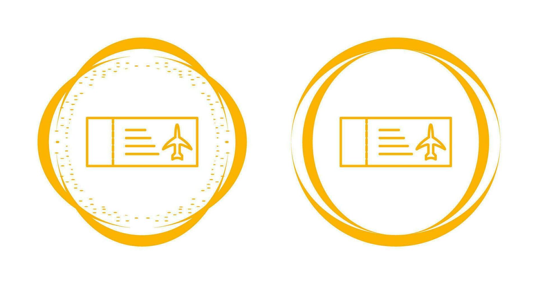 Plane Tickets Vector Icon