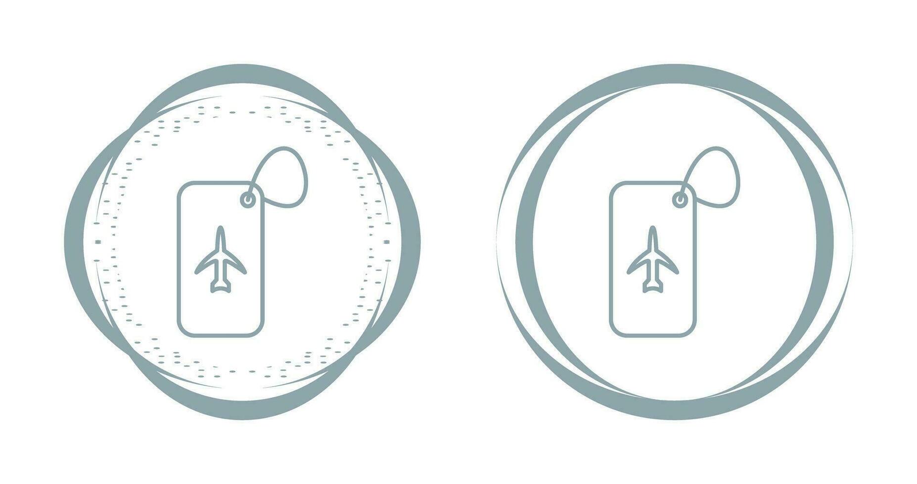 Luggage Tag Vector Icon