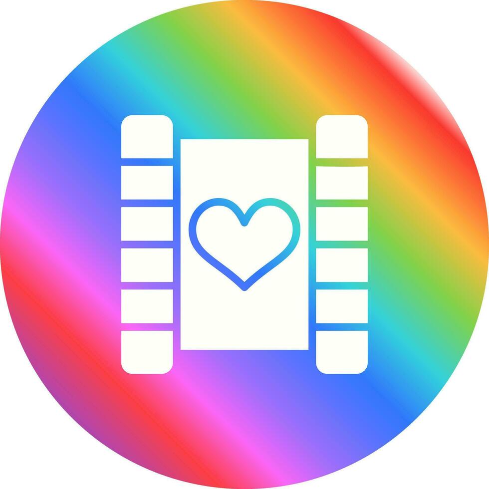 Love story movie Vector Icon