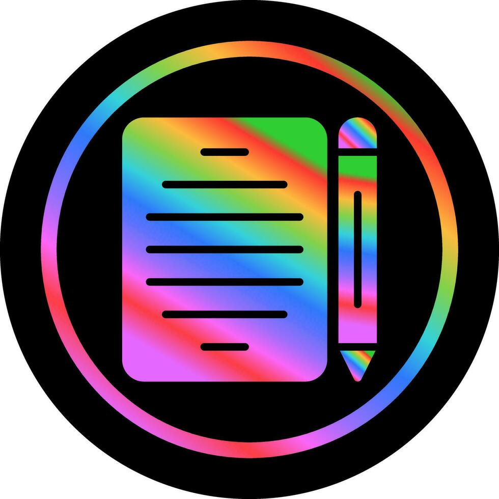 Pencil and paper Vector Icon