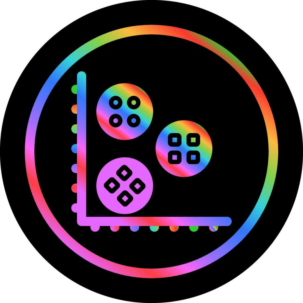 Cluster Analysis Vector Icon
