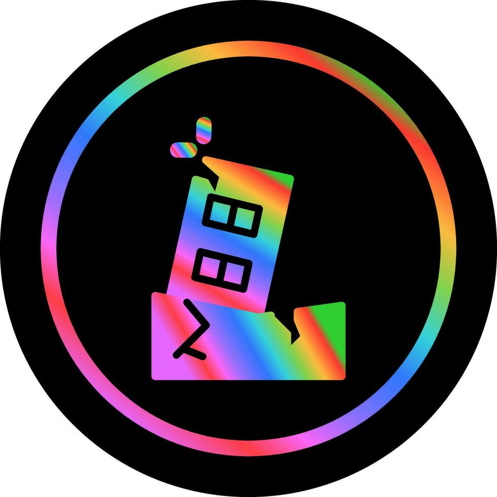 Earthquake Vector Icon