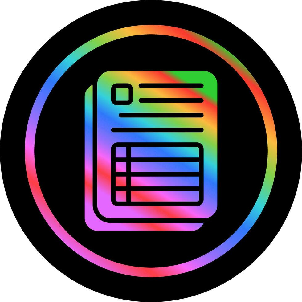 Spreadsheet Vector Icon